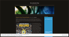 Desktop Screenshot of donrynhoud.wordpress.com