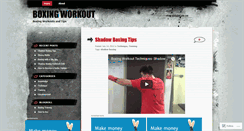 Desktop Screenshot of boxingworkout.wordpress.com