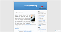 Desktop Screenshot of antikrisenblog.wordpress.com