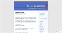 Desktop Screenshot of businesspartners360.wordpress.com