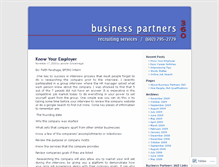 Tablet Screenshot of businesspartners360.wordpress.com