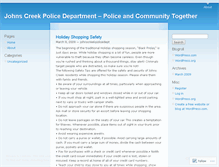 Tablet Screenshot of johnscreekpolicedept.wordpress.com