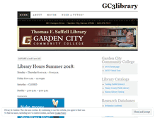 Tablet Screenshot of gc3library.wordpress.com