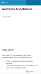 Mobile Screenshot of andrewsannotations.wordpress.com