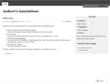 Tablet Screenshot of andrewsannotations.wordpress.com