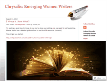 Tablet Screenshot of chrysaliswomenwriters.wordpress.com