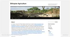 Desktop Screenshot of ethiopianagriculture.wordpress.com