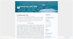 Desktop Screenshot of ilmanifestoperipoli.wordpress.com