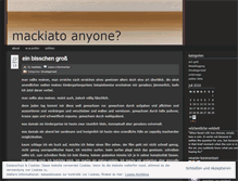 Tablet Screenshot of mackiato.wordpress.com
