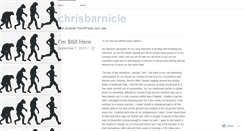 Desktop Screenshot of chrisbarnicle.wordpress.com