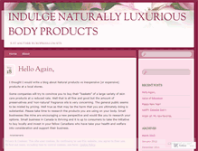 Tablet Screenshot of indulgeproducts.wordpress.com