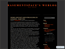 Tablet Screenshot of basementspace.wordpress.com