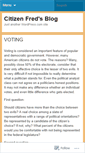 Mobile Screenshot of citizenfred.wordpress.com
