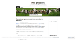 Desktop Screenshot of inesburguera.wordpress.com