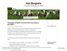 Tablet Screenshot of inesburguera.wordpress.com