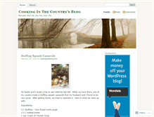 Tablet Screenshot of cookinginthecountry.wordpress.com