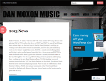 Tablet Screenshot of danmoxonmusic.wordpress.com