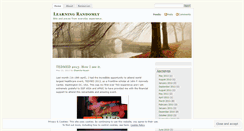 Desktop Screenshot of learningrandomly.wordpress.com