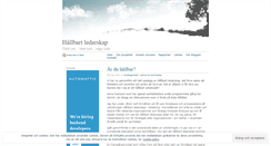 Desktop Screenshot of hallbartledarskap.wordpress.com