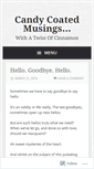 Mobile Screenshot of cinnamoncoatedcandy.wordpress.com