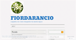 Desktop Screenshot of fiordarancio.wordpress.com