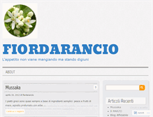 Tablet Screenshot of fiordarancio.wordpress.com