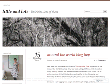 Tablet Screenshot of littleandlots.wordpress.com
