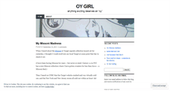 Desktop Screenshot of oygirl.wordpress.com