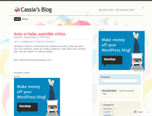 Tablet Screenshot of cassiamarques.wordpress.com