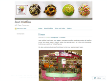 Tablet Screenshot of justmuffins.wordpress.com