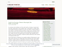 Tablet Screenshot of ihearvoices.wordpress.com