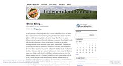 Desktop Screenshot of independentkansan.wordpress.com