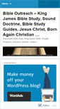 Mobile Screenshot of bibleoutreach.wordpress.com