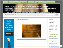 Tablet Screenshot of bibleoutreach.wordpress.com