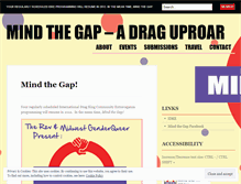 Tablet Screenshot of mindthegapshow.wordpress.com