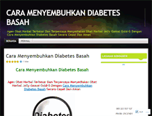 Tablet Screenshot of caramenyembuhkandiabetesbasah.wordpress.com