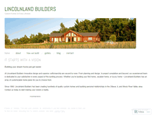 Tablet Screenshot of lincolnlandbuilders.wordpress.com