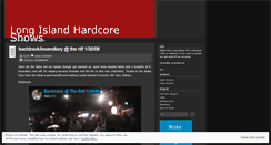 Desktop Screenshot of longislandhardcoreshows.wordpress.com