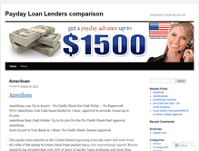 Tablet Screenshot of lenderscomparison.wordpress.com