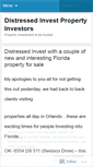 Mobile Screenshot of distressedinvest.wordpress.com