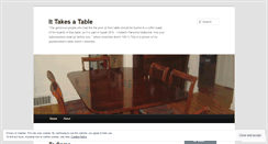 Desktop Screenshot of ittakesatable.wordpress.com