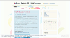 Desktop Screenshot of mpaft2009.wordpress.com