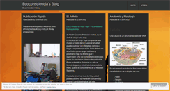 Desktop Screenshot of ecoconsciencia.wordpress.com