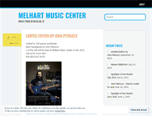 Tablet Screenshot of melhartmusic.wordpress.com