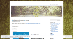 Desktop Screenshot of dolcimomenti.wordpress.com