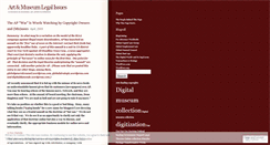 Desktop Screenshot of globalartlaw.wordpress.com