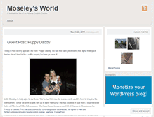 Tablet Screenshot of moseleysworld.wordpress.com