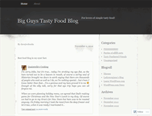 Tablet Screenshot of bigguystastyfoodblog.wordpress.com