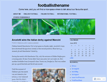 Tablet Screenshot of footballisthename.wordpress.com