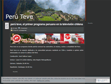 Tablet Screenshot of peruteve.wordpress.com